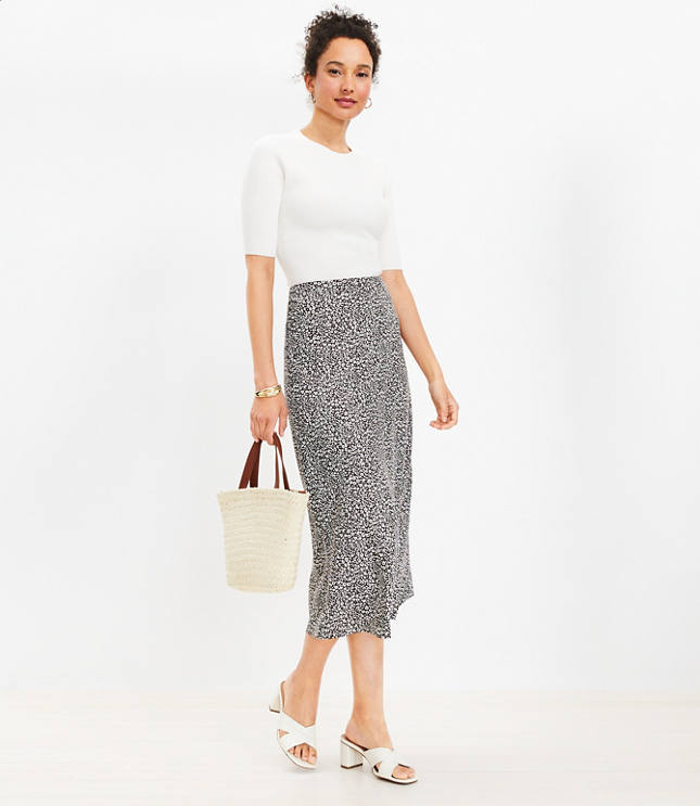 American eagle shop cheetah midi skirt