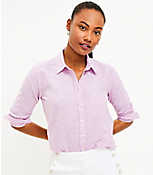 Petite Linen Blend Everyday Pocket Shirt carousel Product Image 1