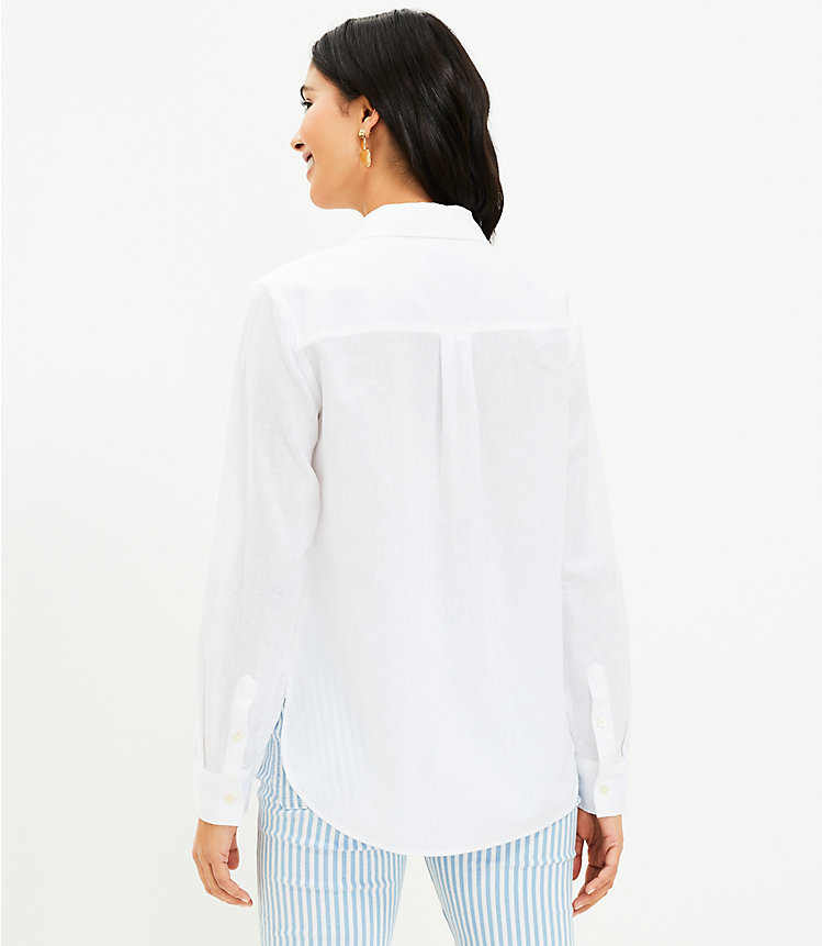 Petite Linen Blend Everyday Pocket Shirt image number 2