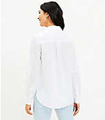 Petite Linen Blend Everyday Pocket Shirt carousel Product Image 3