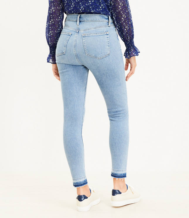 Tall Curvy High Rise Skinny Jeans in Staple Light Indigo Wash