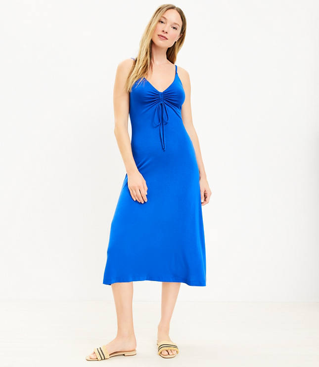 Strappy jersey hot sale dress