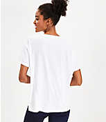 Lou & Grey Topstitched Jersey Tee carousel Product Image 3