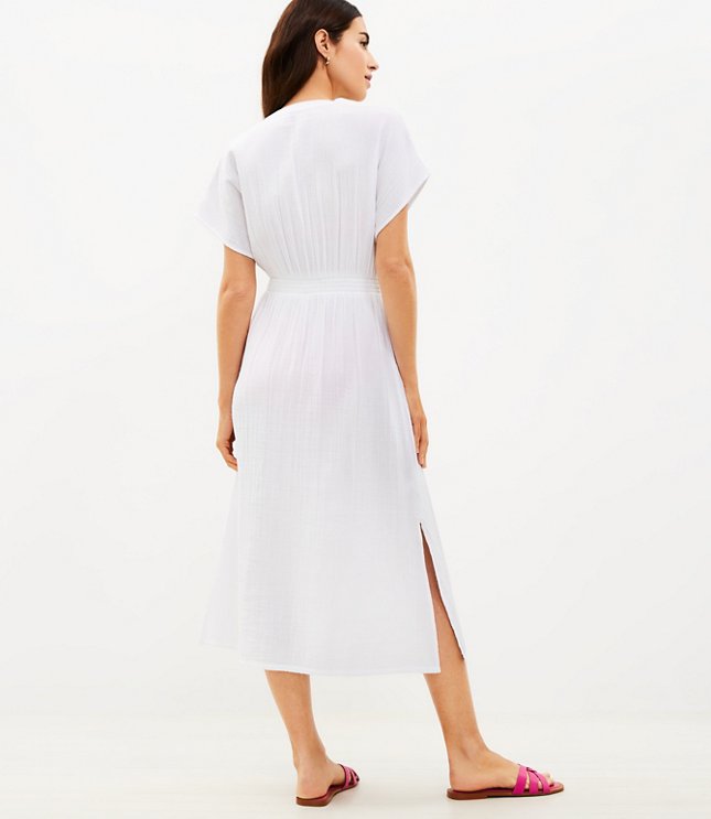 Grincĥ Long Sleeve White Fur Trim Dress – Jaddie Boutique