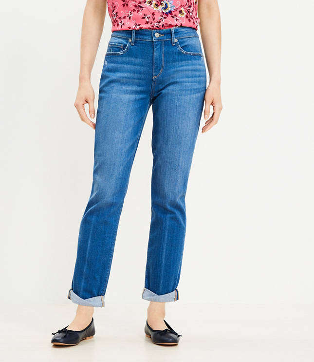 Tall Girlfriend Jeans in Classic Dark Indigo Wash - Classic Dark Indigo Wash