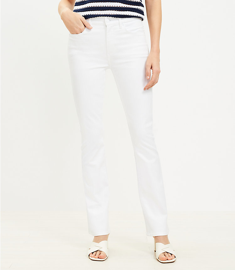 Petite Mid Rise Boot Jean in White image number 0