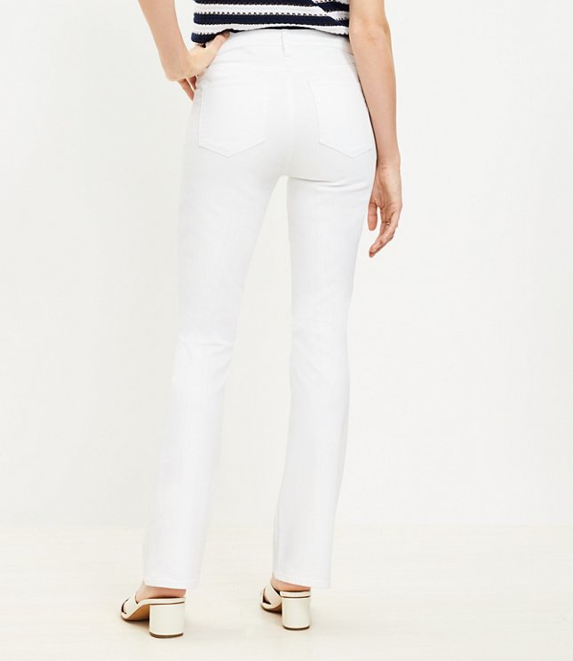 Petite Mid Rise Boot Jean in White