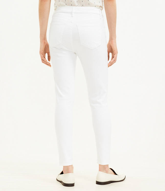 Tall Mid Rise Skinny Jeans White