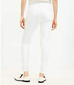 Petite Curvy Mid Rise Skinny Jeans in White carousel Product Image 2