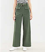Belted Pants in Pique carousel Product Image 1