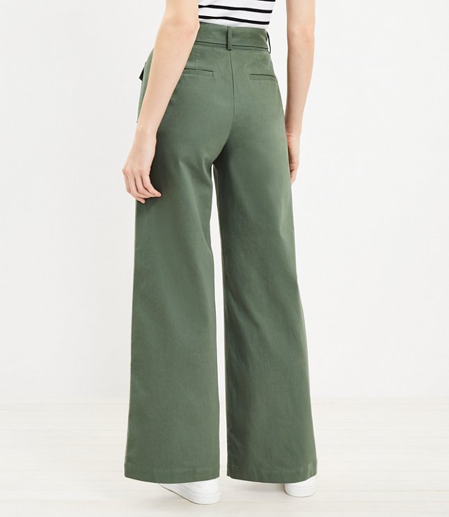 Belted Pants in Pique