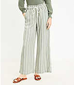 Petite Emory Wide Leg Pants in Stripe carousel Product Image 1