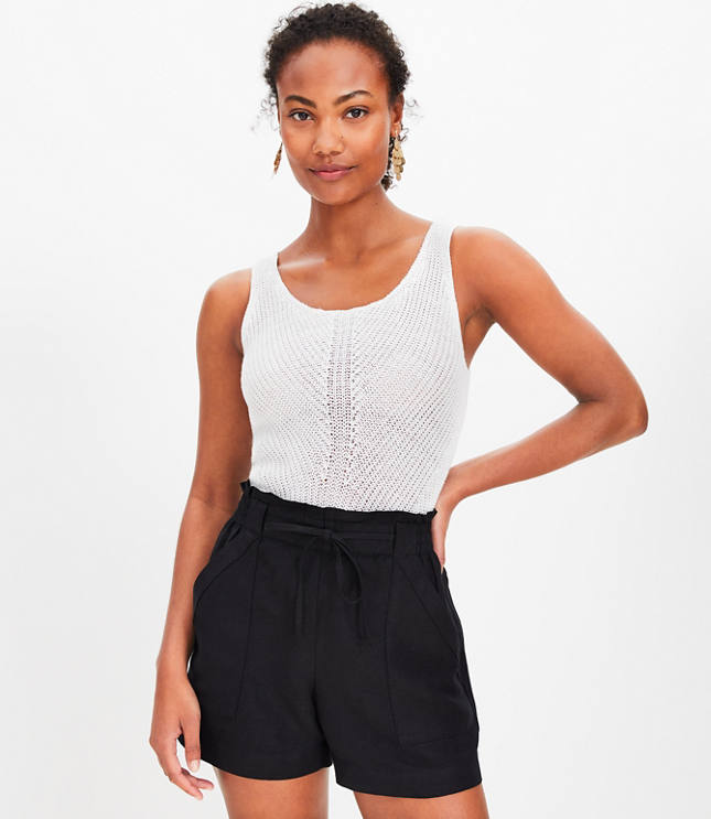 Linen Blend Pull On Shorts - Kmart