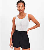 Pull On Linen Blend Shorts carousel Product Image 1