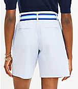 Belted Bermuda Shorts in Stripe carousel Product Image 2