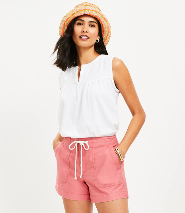 Petite Utility Shorts in Twill