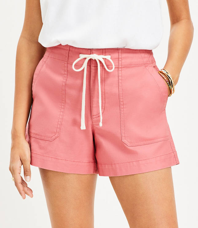 Petite Utility Shorts in Twill image number 1