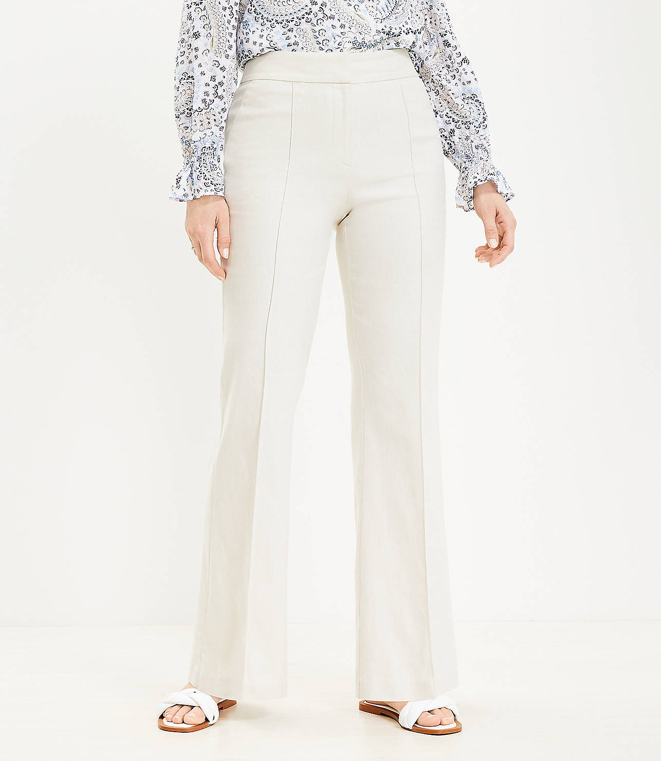 Curvy Flare Pants in Twill