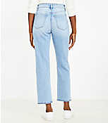 Curvy High Rise Straight Jeans in Vintage Light Indigo Wash carousel Product Image 3