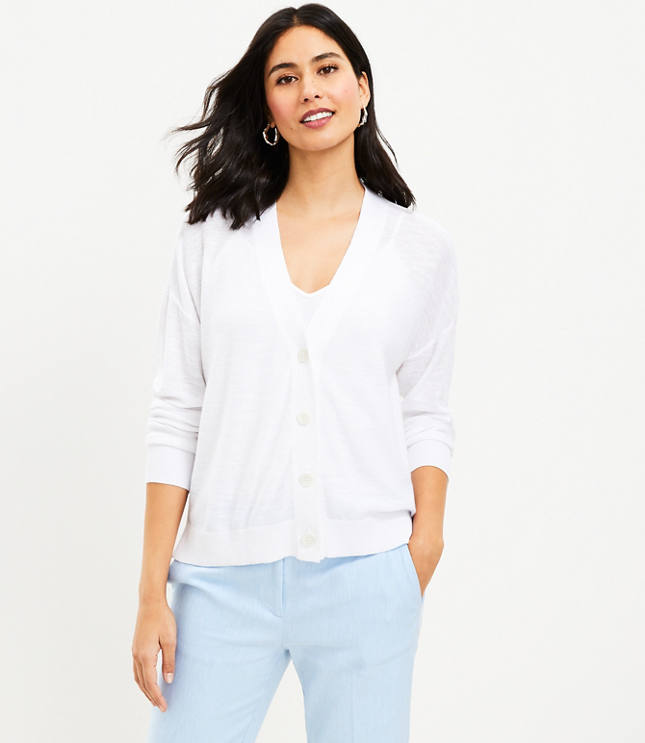 Loft clearance white cardigan