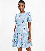Tall Floral Tiered Flare Dress carousel Product Image 1