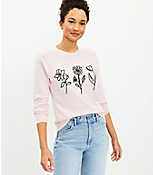 Petite Floral Sweater carousel Product Image 1