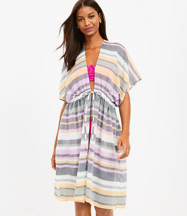 Striped beach 2024 cover up