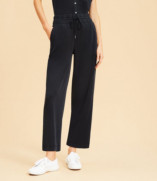  Time & Tru Women's Relaxed Fit Drawstring Pants