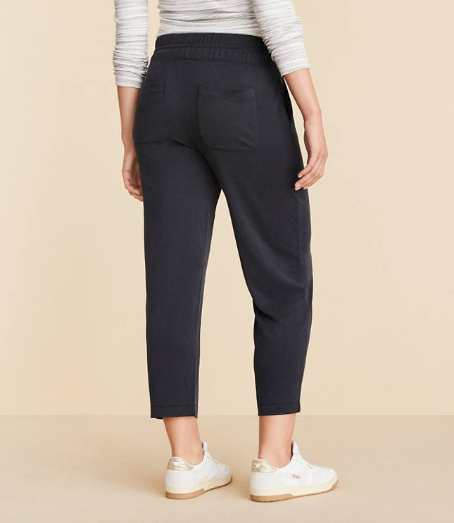 Lou & Grey Sandwashed Straight Crop Drawstring Pants image number 2