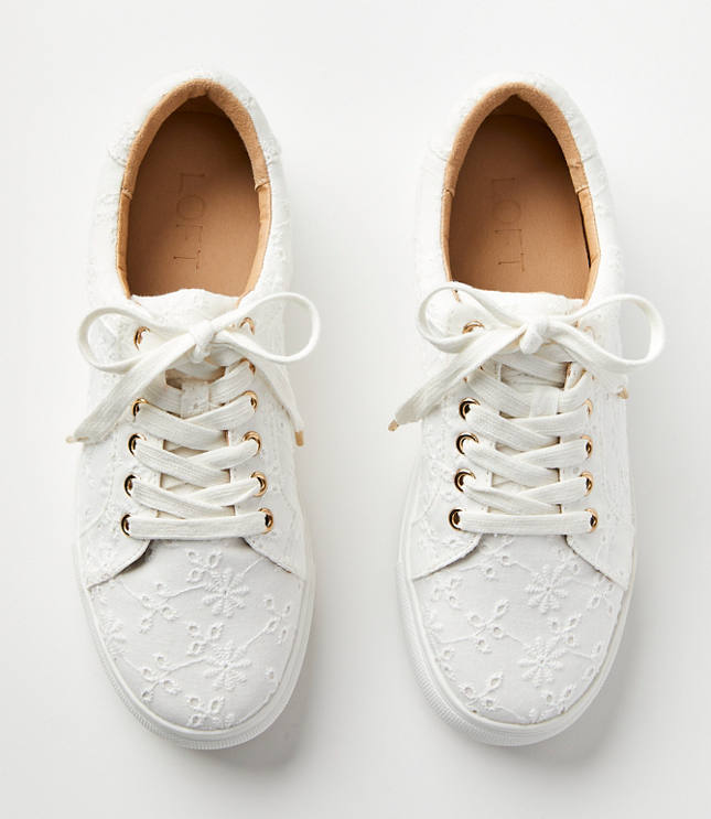 Eyelet Lace Up Sneakers