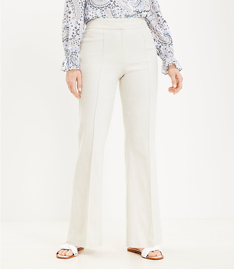 Petite Curvy Flare Pants in Twill image number null