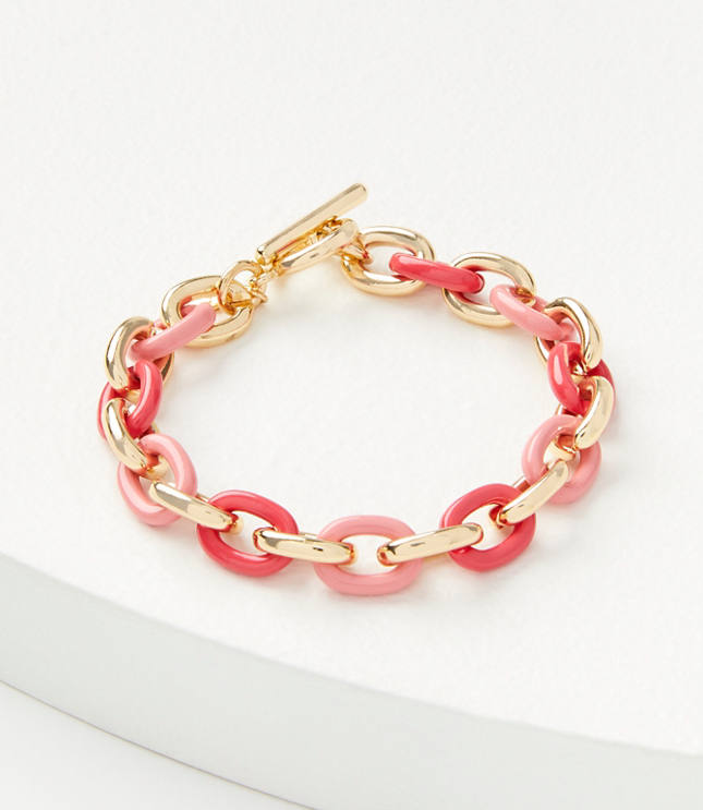 Enamel Link Bracelet