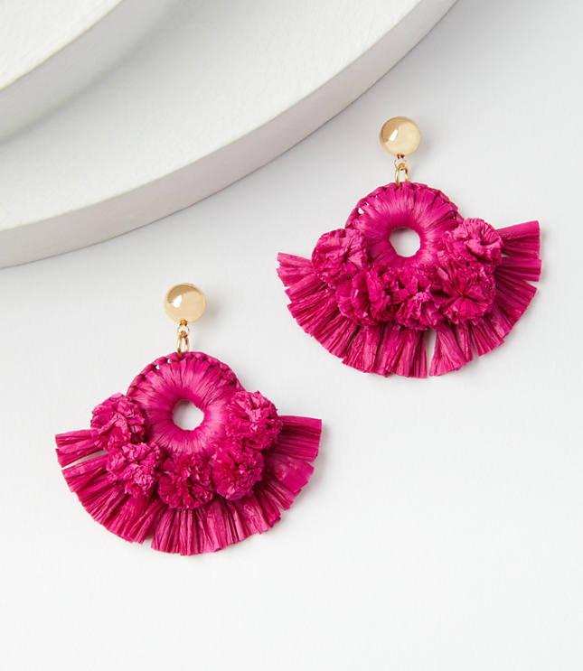Pom pom tassel earrings store