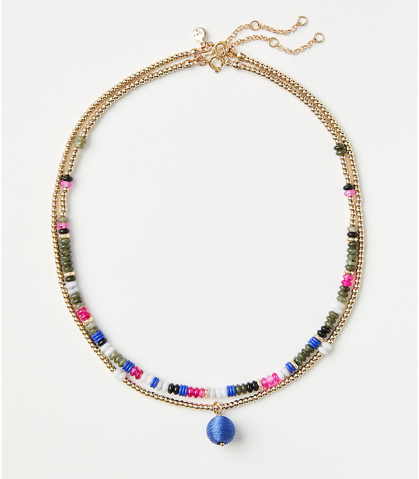 Cabana Beaded Layered Necklace