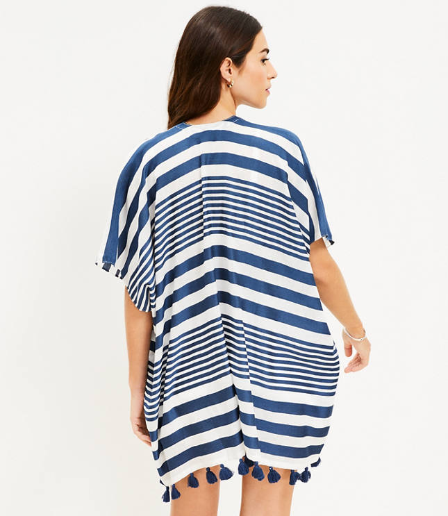 Loft striped store wrap top