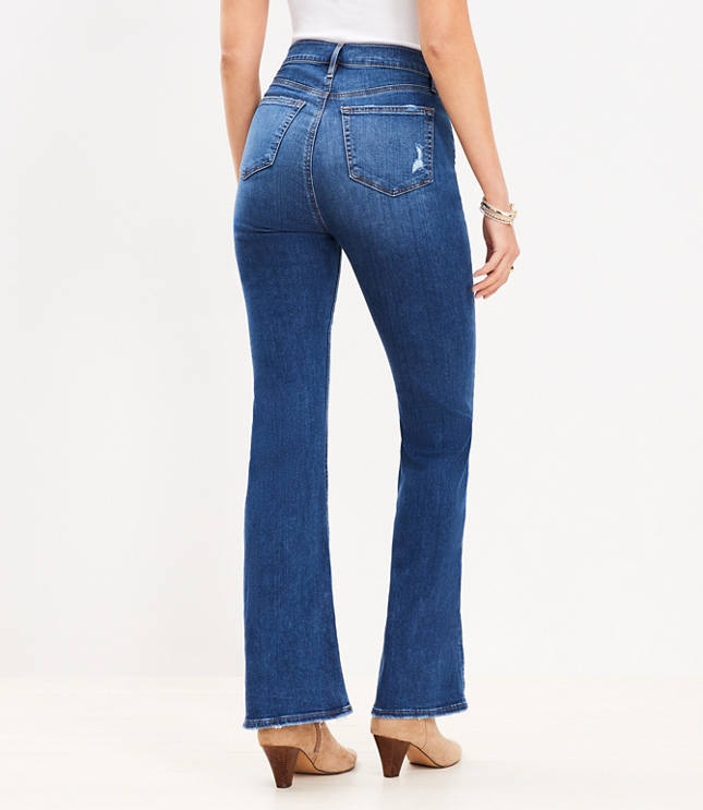 Plus Indigo Denim Flared Jeans