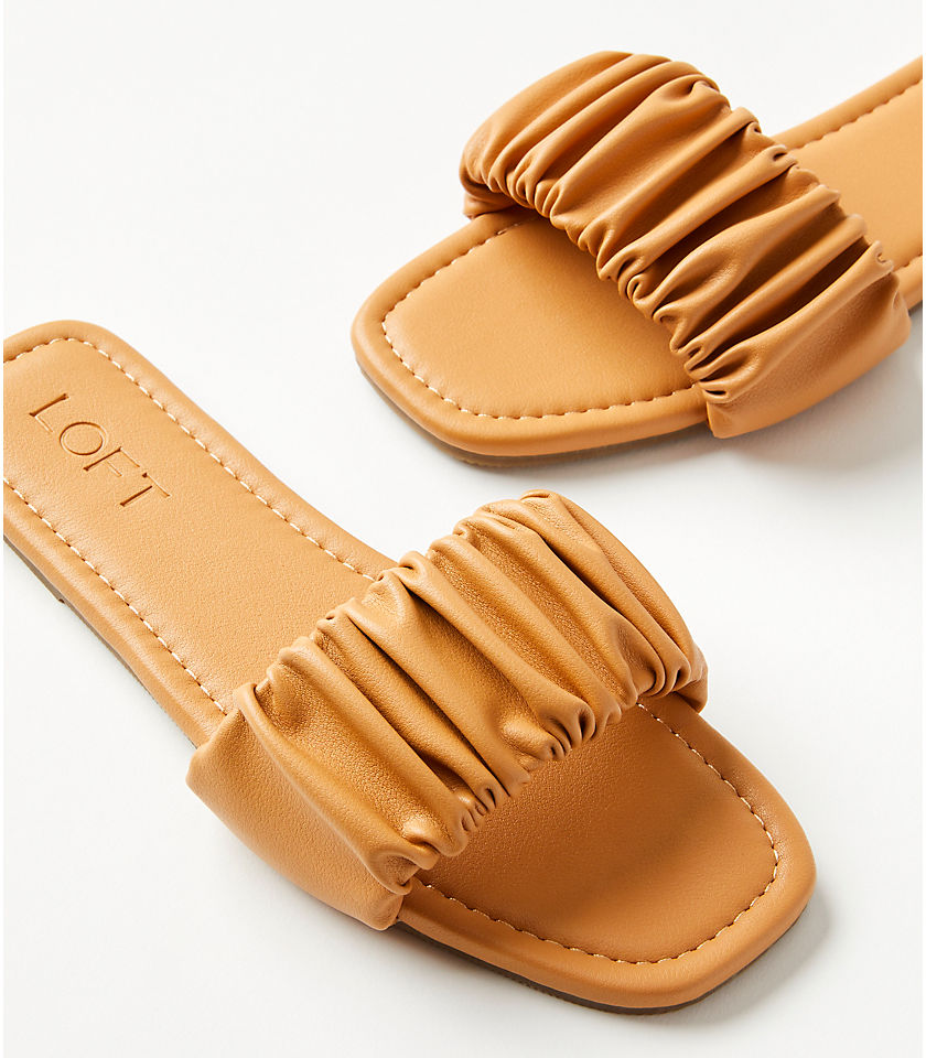 Cinched Slide Sandals