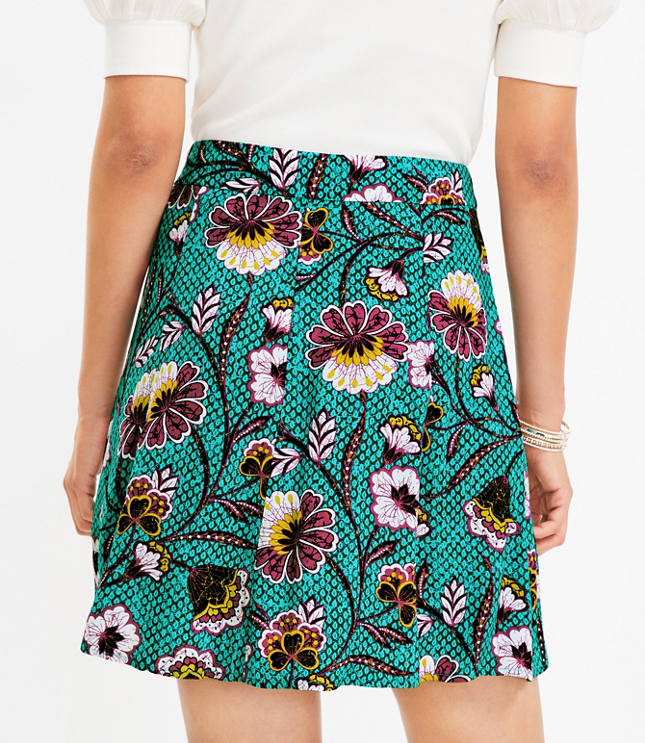 Botanical Seamed Skirt