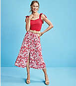Paisley Button Pull On Midi Skirt carousel Product Image 4