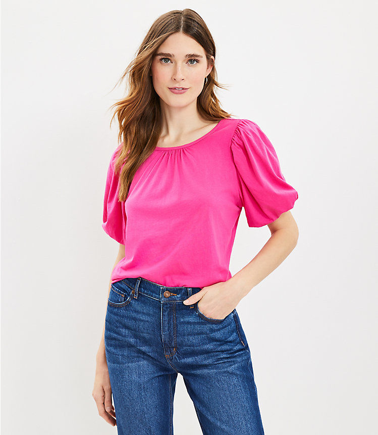 Bubble Sleeve Top image number null