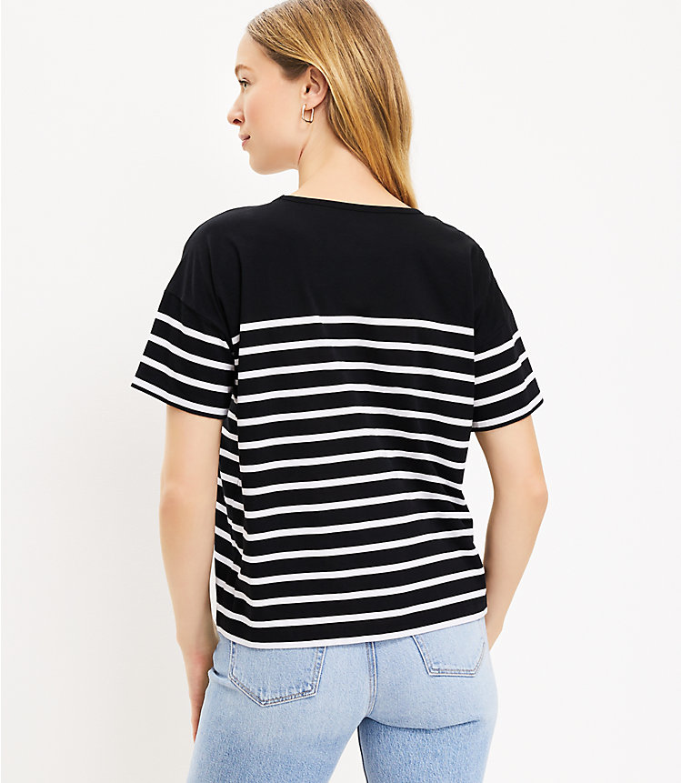 Striped Relaxed Crew Tee image number 2