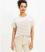 Striped Relaxed Crew Tee carousel Product Image 1