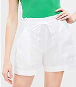 Pull On Linen Cotton Shorts carousel Product Image 2