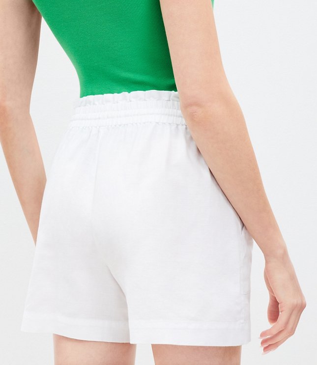 Pull On Linen Cotton Shorts