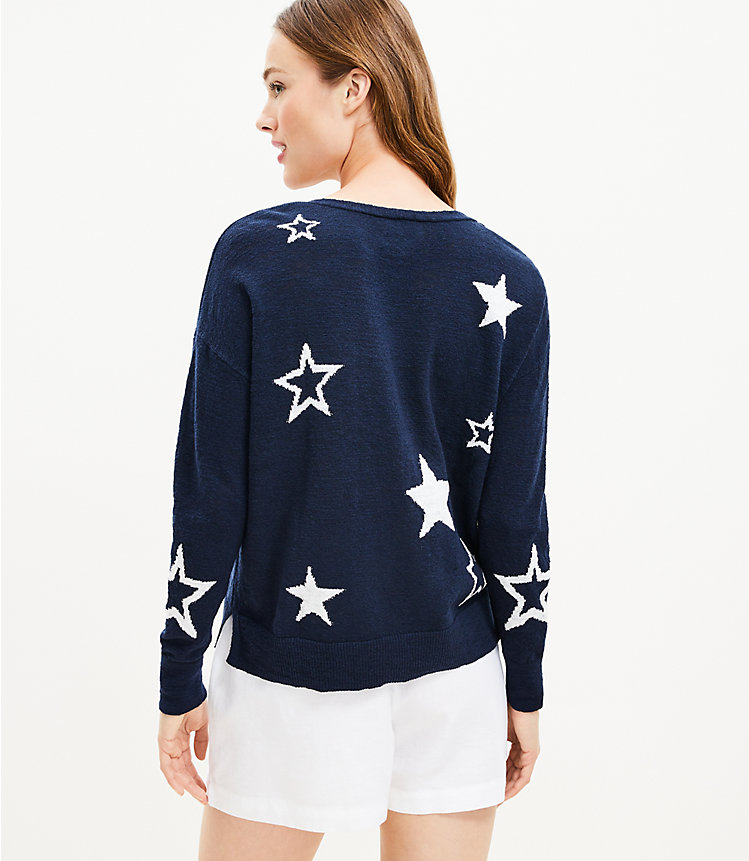 Lou & Grey Star V-Neck Sweater image number 2