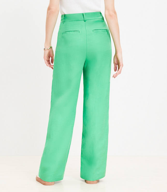 Peyton Trouser Pants in Linen Blend