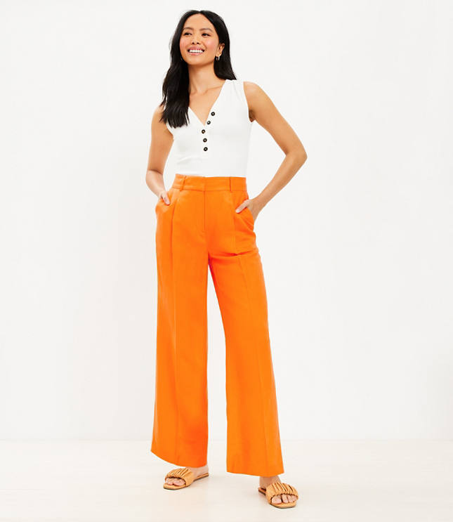 Peyton Trouser Pants in Linen Blend - image 2