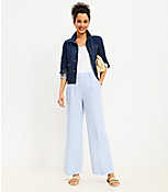 Peyton Trouser Pants in Chambray Linen Blend carousel Product Image 2