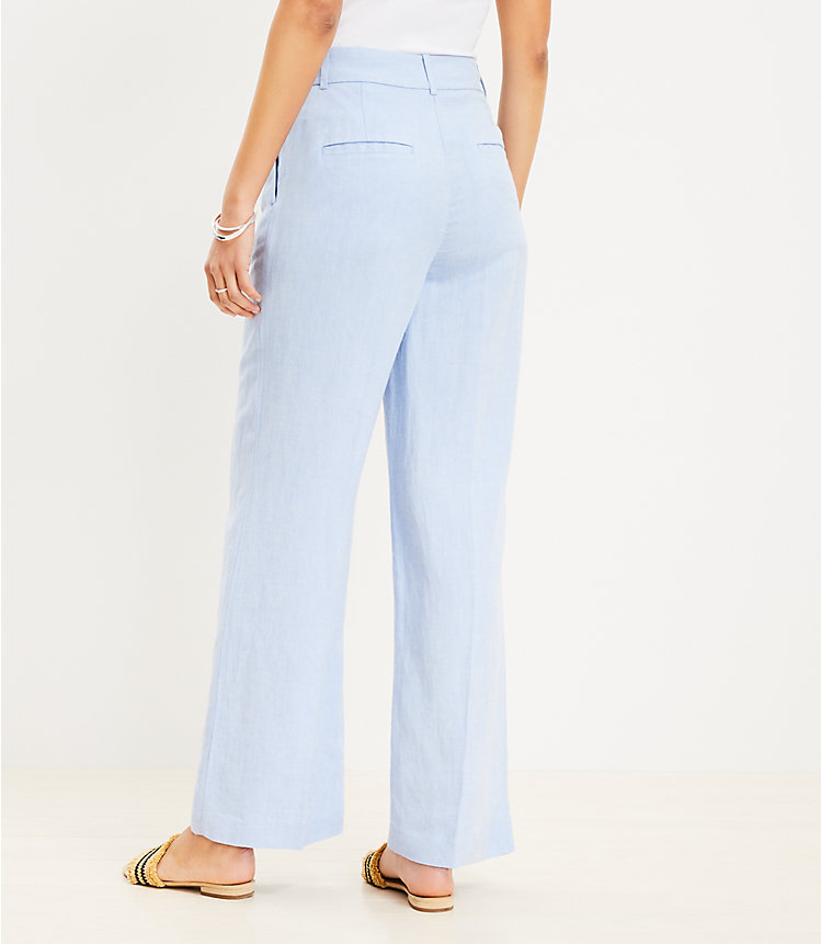 Peyton Trouser Pants in Chambray Linen Blend image number 2
