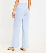 Peyton Trouser Pants in Chambray Linen Blend carousel Product Image 3
